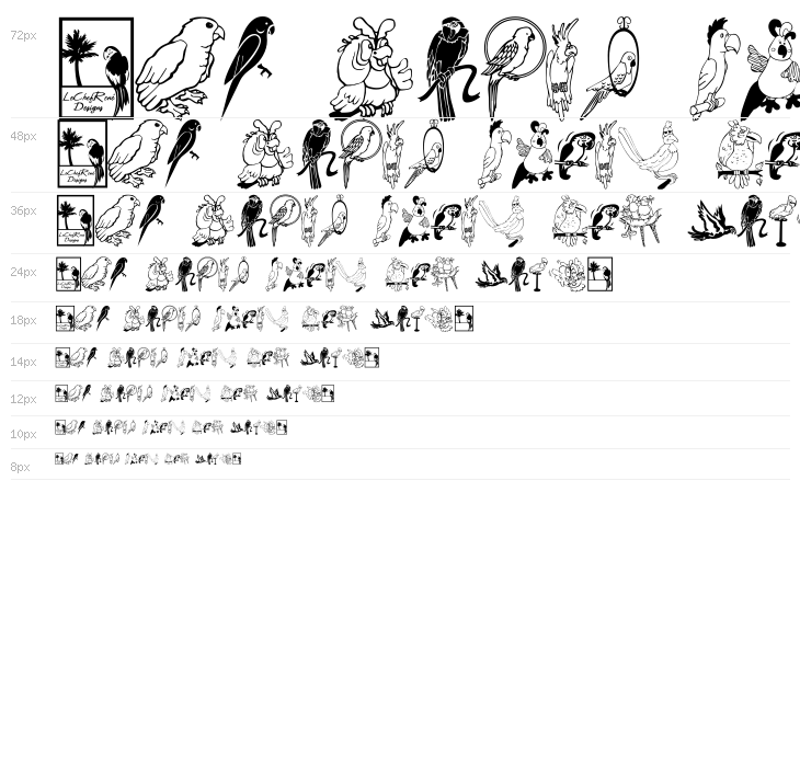 LCR Parrot Talk Waterfall