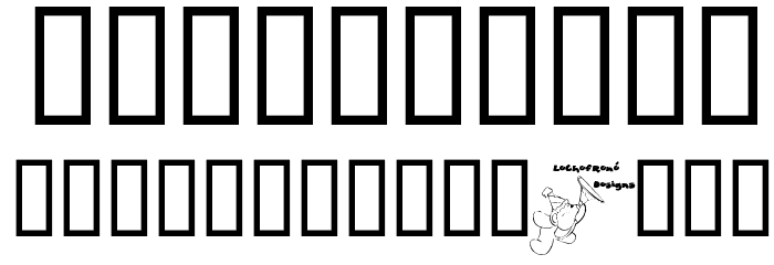 LCR Party Dings Font OTHER CHARS