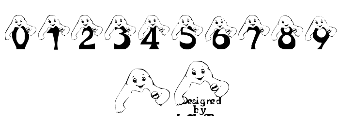 LCR Peek A Boo Font OTHER CHARS
