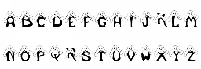 LCR Peek A Boo 字体 大写