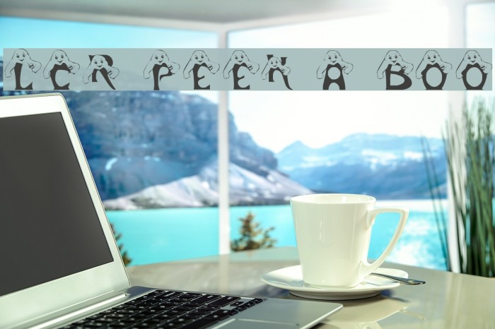 LCR Peek A Boo Font examples