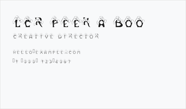 LCR Peek A Boo Business Card