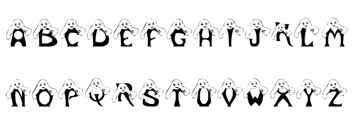 LCR Peek A Boo Font LOWERCASE