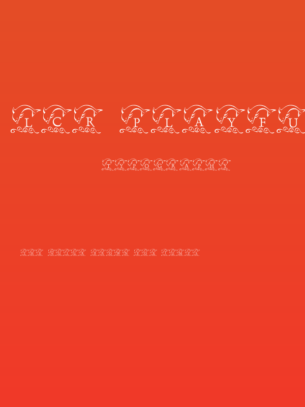 LCR Playful Dolphin Poster