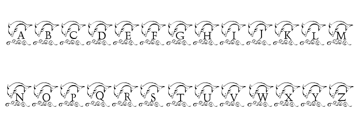 LCR Playful Dolphin Font LOWERCASE
