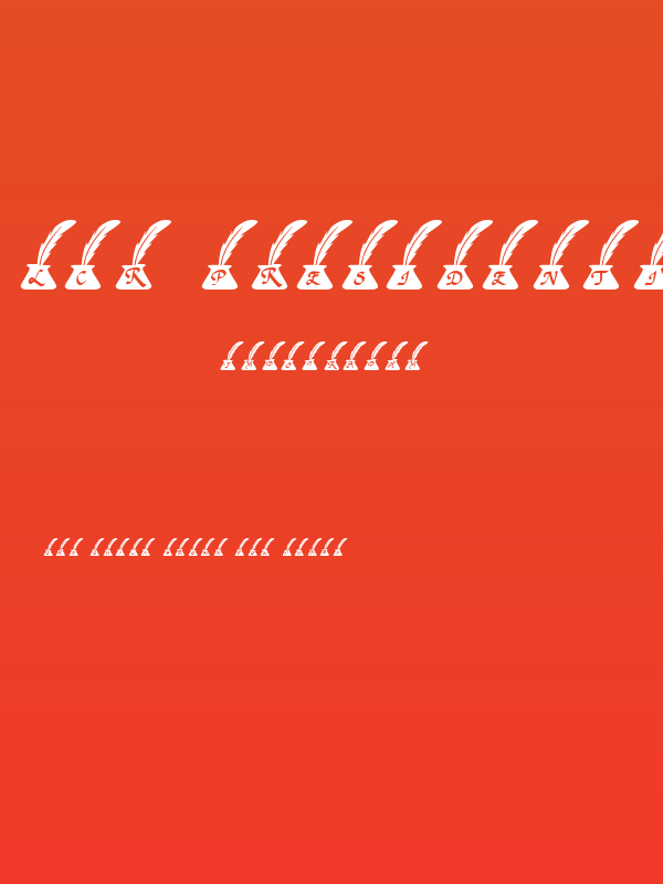 LCR Presidential Pen Poster