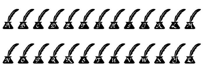 LCR Presidential Pen Font LOWERCASE