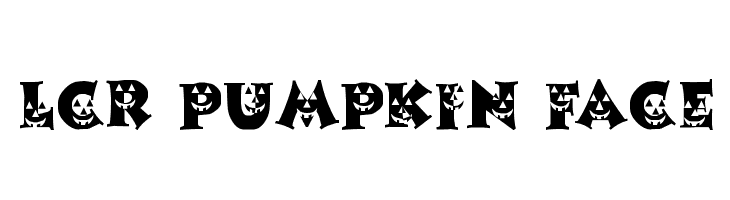 LCR Pumpkin Face  baixar fontes gratis