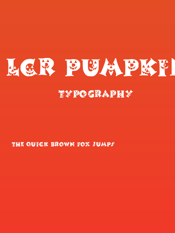 LCR Pumpkin Face Poster