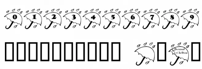 LCR Rainy Daze Font OTHER CHARS