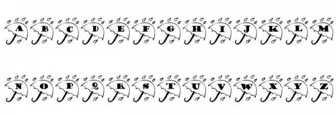 LCR Rainy Daze Font LOWERCASE
