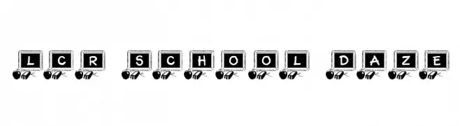 LCR School Daze  フリーフォントのダウンロード
