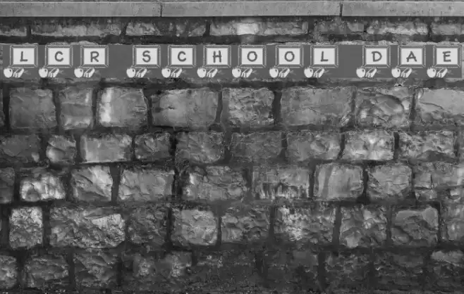 LCR School Daze Font examples