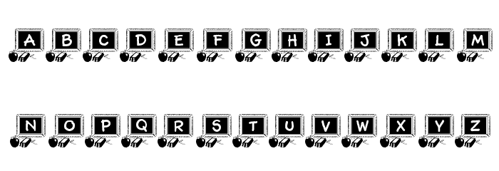 LCR School Daze Font LOWERCASE