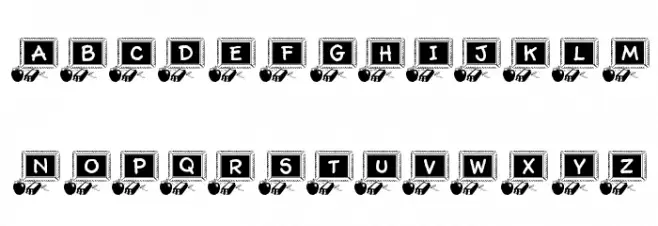 LCR School Daze Font LOWERCASE