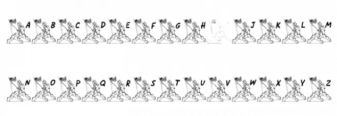 LCR She Proudly Waves LSF Шрифта ВЕРХНИЙ