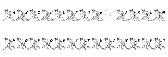 LCR She Proudly Waves LSF Font LOWERCASE