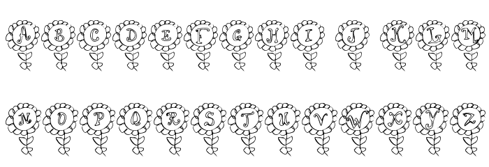 LCR Shelbys Flower Font LOWERCASE