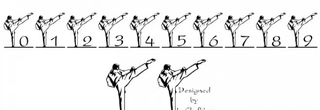 LCR Spencer's Karate Kick Font OTHER CHARS