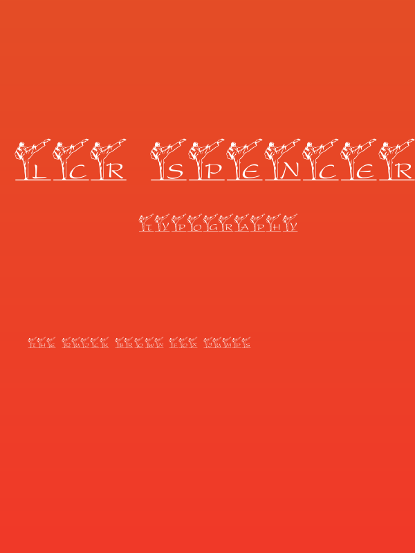 LCR Spencer's Karate Kick Poster