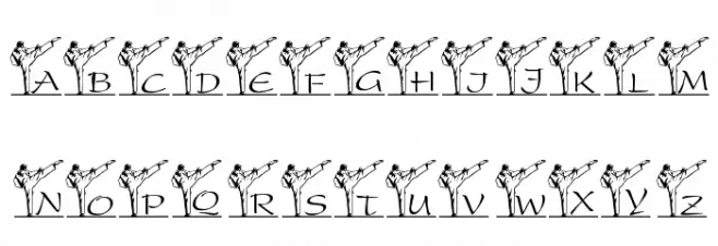 LCR Spencer's Karate Kick 字体 小写