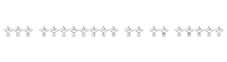 LCR Stitched by an Angel Font