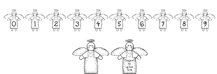 LCR Stitched by an Angel Font OTHER CHARS