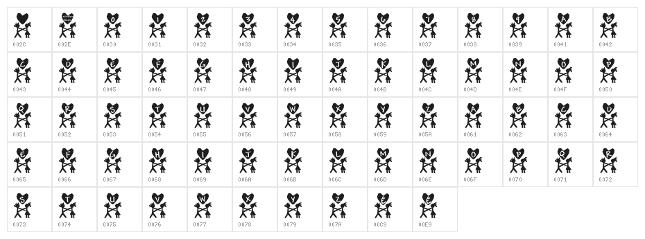 LCR Sue N Paul Character Map