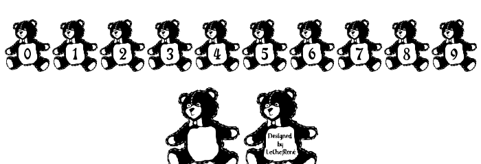 LCR Teddy Tyme Font OTHER CHARS
