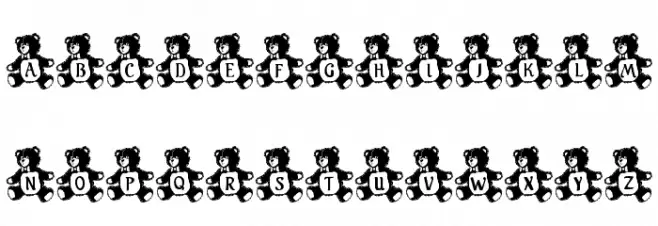 LCR Teddy Tyme Polices MAJUSCULES