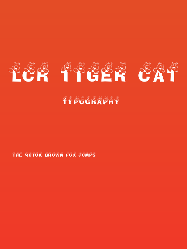 LCR Tiger Cat Poster