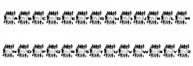 LCR United We Stand  LSF फ़ॉन्ट लोअरकेस