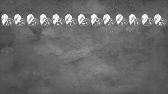 LCR Works of Heart Font examples