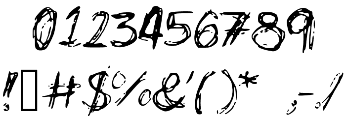 LCScribbles Font OTHER CHARS