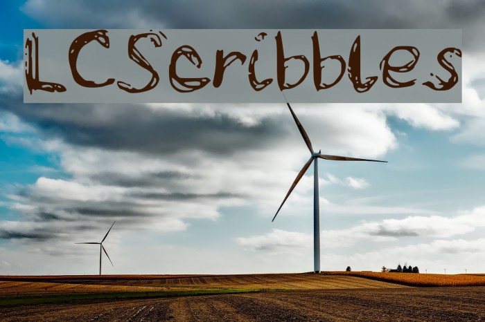 LCScribbles Font examples