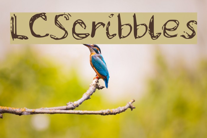 LCScribbles Font examples