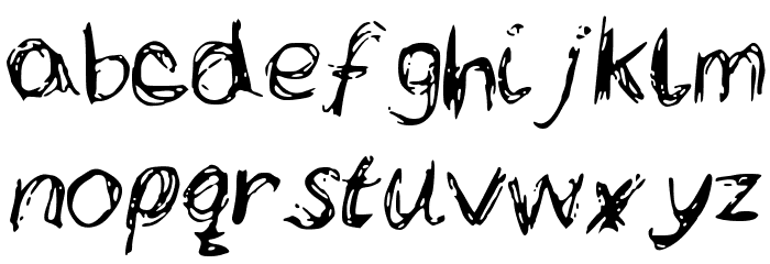 LCScribbles Font LOWERCASE
