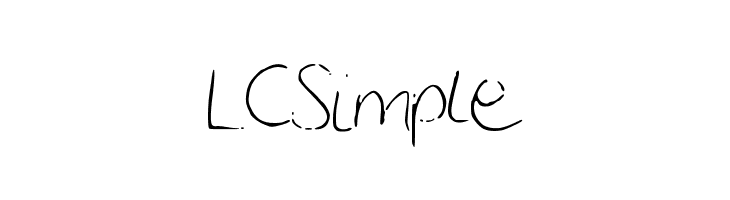 LCSimple  Frei Schriftart Herunterladen