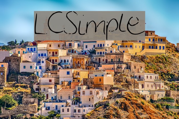 LCSimple Font examples