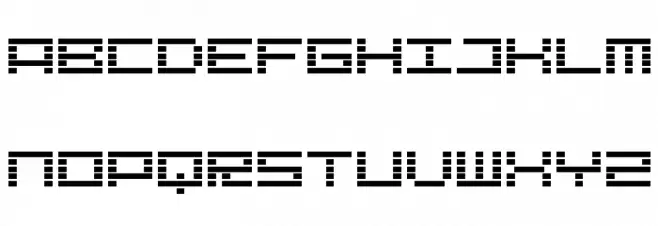 Lcd Expanded Regular Schriftart Groß