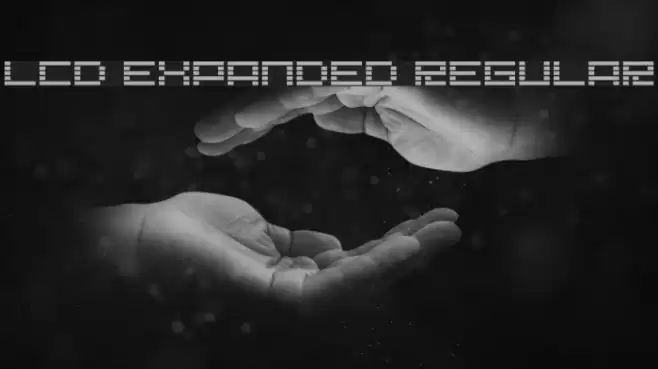 Lcd Expanded Regular Font examples