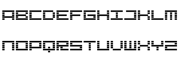 Lcd Expanded Regular Font LOWERCASE