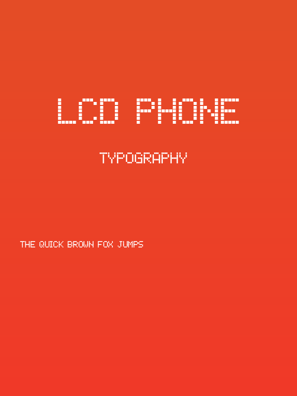 lcd phone Poster