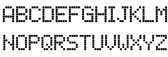 lcd phone Font LOWERCASE