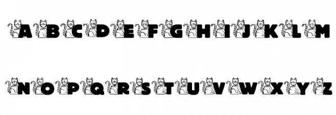 LD Cats 字体 大写