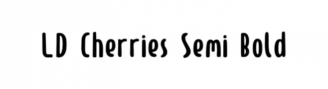 LD Cherries Semi Bold  les polices de caractères gratuit tlcharger
