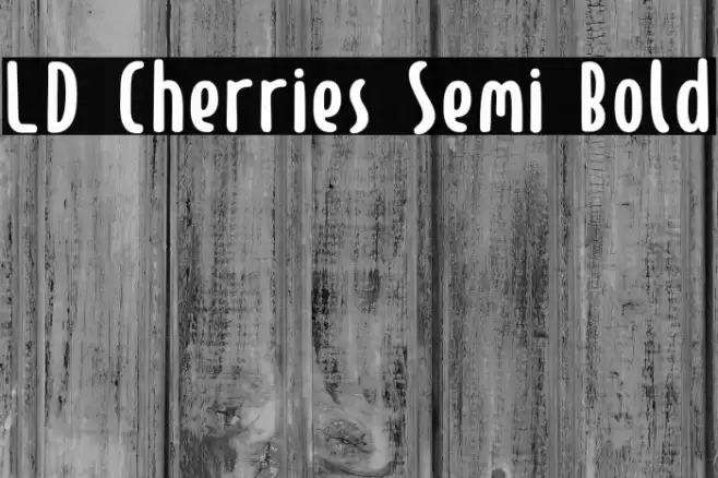 LD Cherries Semi Bold Font examples