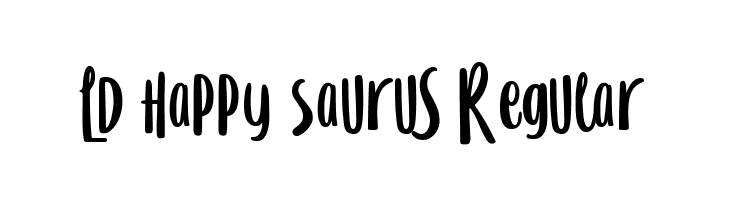 LD Happy Saurus Regular 字体