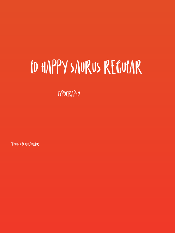LD Happy Saurus Regular Poster