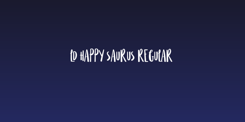 LD Happy Saurus Regular Social Header